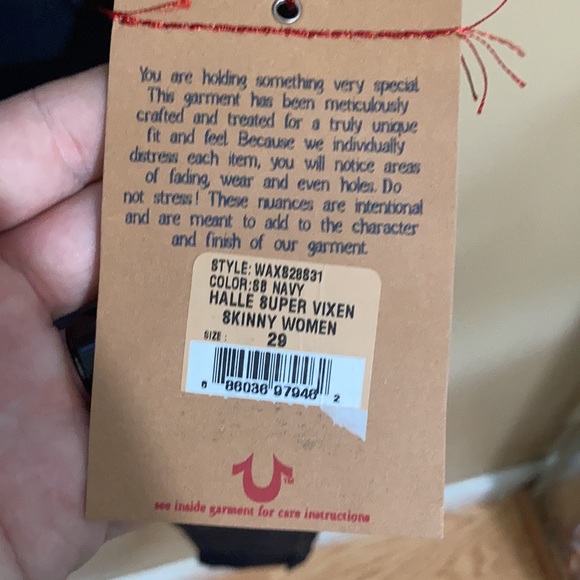 Women’s sz 29 BNWT. True religion Halle vixen - Picture 5 of 7